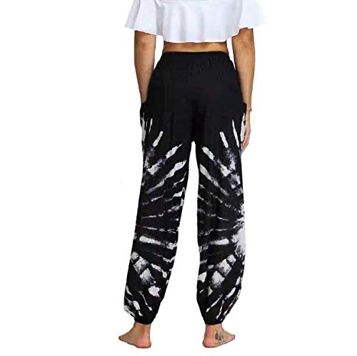n a Bloomers Yoga Pants Casual Baggy Sports Hippie Dance Pants Boho Pants Trousers Black