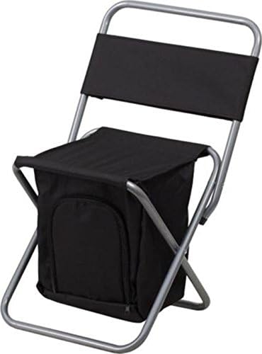 New Sudden Comfort Folding Chair Folding Camping Chair with Insulated Storage in Black