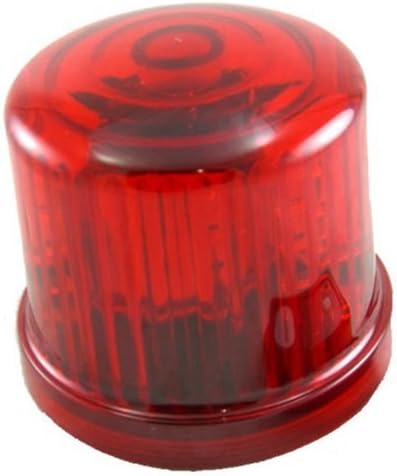 Ultra Bright LED Beacon, Battery Operated/Jack, Red