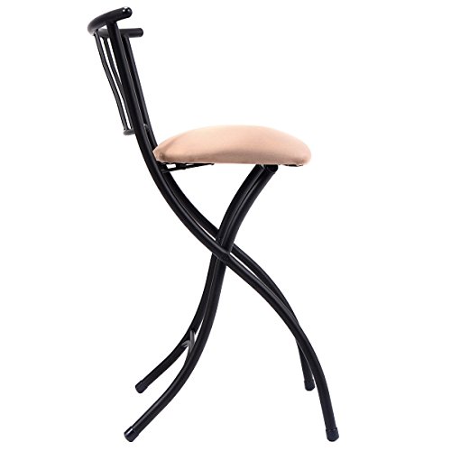 COSTWAY Set of 4 Folding Bar Stools Counter Height Bistro Dining