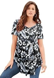 Roaman's Women's Plus Size Swing Ultra Femme Tunic