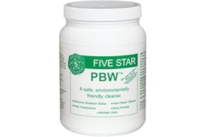 FIVE STAR SUPPLY Five Star PBW Cleaner (Powdered Brewery Wash), 4-Pound Jar by Five Star