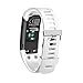 Band for Garmin Vivosmart HR, Soft Adjustable Silicone Replacement Wrist Watch Band Accessory for Garmin Vivosmart HR (No Tracker, Replacement Bands Only) (White)