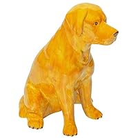 Sea Island Imports Golden Retriever Shaped Ceramic Stoneware Hand Painted Coin Bank