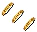 Kenz Laurenz Wholesale Softball Headbands - Yellow Leather with Red Stitching Seam (Available in Lots of Pack Quantities) Fastpitch Stretch Elastic Sport and Fashion Headband (3 Pack)