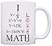 ThisWear Funny Math Gift I Love Math Graphs Functions Algebra Calculus STEM Gift 11oz Ceramic Coffee Mug with Handle