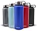 40 Oz (1200 ml) Vacuum Insulated Powder Coated Water Bottle | Double Walled Stainless Steel Travel Bottle Keeps Your Drink Hot & Cold