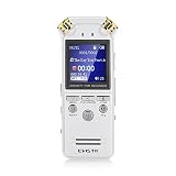 EVISTR L150 Digital Voice Activated Recorder 8G Stereo Audio Recording with 2 Microphone , AGC Crystal Clear Voice