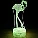 FOCUSKY Flamingo Night Light for Kids,Dimmable LED Nightlight Bedside Lamp,16 Colors+7 Colors Changing,Touch&Remote Control,Best Flamingo Toys Birthday for Girls Boys (Flamingo)