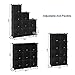 SONGMICS Cube Storage Organizer, 9-Cube BookShelf, DIY Plastic Closet Cabinet, Modular Bookcase, Storage Shelving for Bedroom, Living Room, Office, 36.6