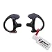 Zeadio Replacement Earmold Earbud Earpiece for Two-Way Radio Coil Tube Audio Kits, RS-01M (Black, Medium, Pair of 1, 2nd Gen)