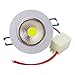 Pocketman Pack of 10, 5.5W 550 lumens 3.4 Inch LED COB Energy Saving Recessed Ceiling Downlight kit with LED Driver(Cool White,6300-7000K)