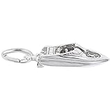 Speedboat Charm In Sterling Silver, Charms for