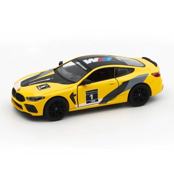 Easy Toys BMW M8 Racing Model Car, 1:36 Scale, Yellow, Adults, Unisex, Car Enthusiasts
