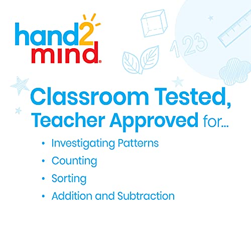 hand2mind Foam Square Color Tiles, Color Sorting, Math Counters for