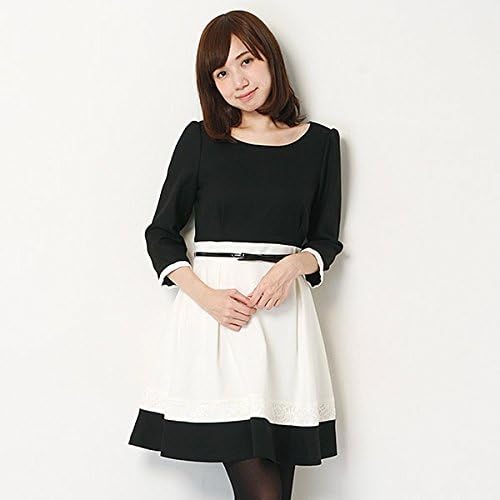 Amazon レッセパッセ Laisse Passe ワンピース クラシカルバイカラーワンピース 01アイボリー 36 S ワンピース チュニック 通販