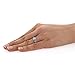 Sterling Silver Simulated Turquoise Vintage Style Ladies Ring 7mm (Size 4 to 10)