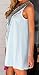 Coolred Women's Slim Novelty Elegant Folk Style Sleeveless Sun Dress Light Blue S