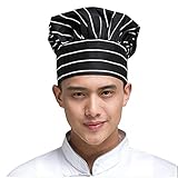 Wffo Chef Hat, Adjustable Elastic Baker Kitchen