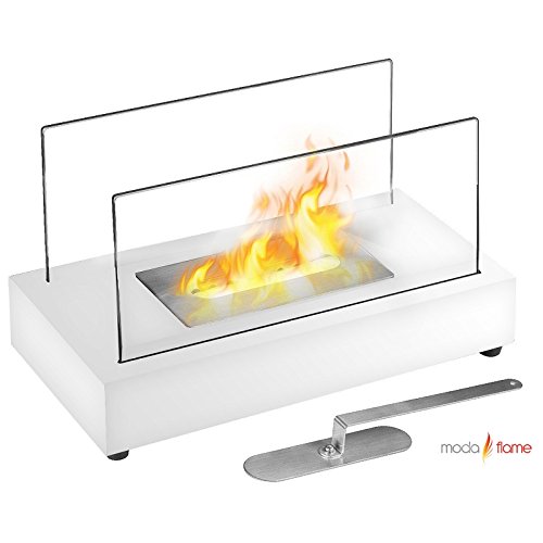 Learn More About Moda Flame Vigo Table Top Ethanol Fireplace White