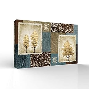 Canvas Wall Art for Living Room,Bedroom Home Artwork Paintings Vintage Pasteup Ready to Hang - 12x18 inches
