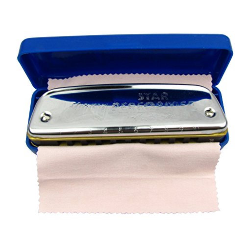 Huang Boat-Shaped Harmonica Key of D 10 Holes 20 Tone Blues Harp