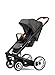 Mutsy Igo Urban Nomad Stroller, Black Chassis, White/Blue