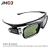 Active 3D Glasses DLP-Link Liquid Crystal Shutter Rechargeable 3D Glasses for JmGO XGIMI All DLP Technology 3D Projectors