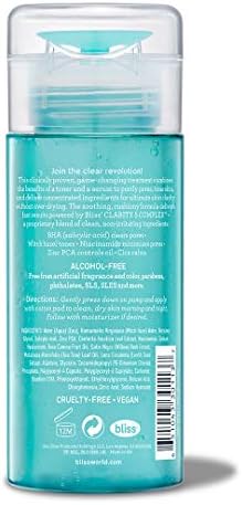 bliss clarifying toner and serum