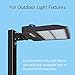 LEDMO Slip Fitter Adaptor Bronze Outdoor Packing Lot Light Fixture Mounting Brackets Adaptor Transform The Slip Fitter into Arm Mounting for Pole Tenon Adapter for Outdoor Flood Lights, Parking Lot
