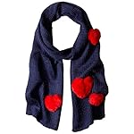 BCBGeneration Women's Faux Fur Heart Applique Scarf BCBGeneration Women's Faux Fur Heart Applique Scarf