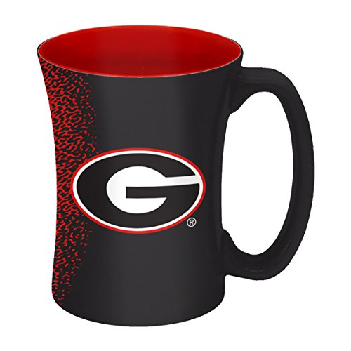 NCAA Georgia Bulldogs Sculpted Mocha Mug, 14-ounce