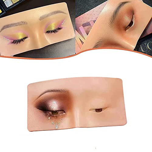 2024 Makeup Practice Face - Silicone Face Eye Makeup Practice Board, The Perfect Aid to Practicing Face Makeup, Make Up/Face Painting Practice Training, Soft and Safety Mterial, Easy to Use (1 PC)