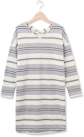 Amazon Co Jp オゾック Ozoc マルチボーダーニットソーワンピース 303白系 38 M 服 ファッション小物