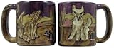 One (1) MARA STONEWARE COLLECTION - 16 Ounce Coffee Cup Collectible Mug - Desert, Cactus, Coyote Design