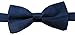 EachWell Solid Color Rayon Boys Kids Adjustable Bow tie Holiday Party Dress up Navy Blue