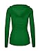 OLLIE ARNES Women's Thermal Long Hoodie Zip Up Jacket Sweater Tops