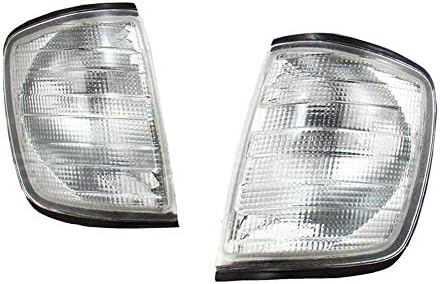 Autohelper Left Right Side Marker Corner Light Clear Lens Parking Light Turn Signal Light For E-Class W124 E260 E280 E300 E320 E500