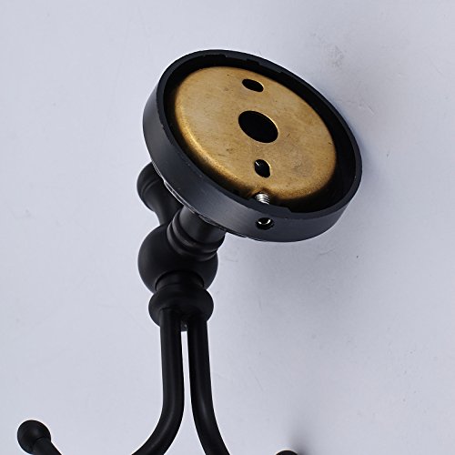 ROZIN Wall Mounted Bath Towel Hook Clothes Robe Hanger Oil Rubbed Bronze - Thumbnail 3