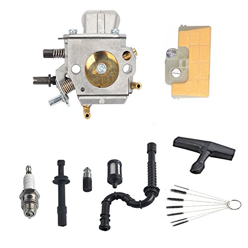 Podoy MS290 Carburetor For STIHL MS290 MS310 MS390 029 039 Chainsaw With Air Filter Fuel Line Repower Kit