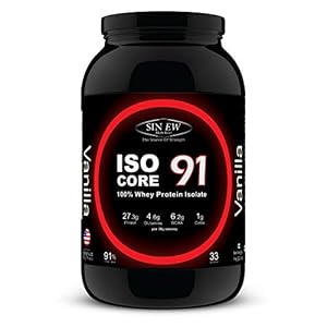 Sinew Nutrition Isocore 91, Whey Protein Isolate, 1 Kg (Vanilla Flavour)