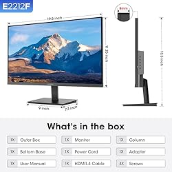 KOORUI 22 Inch Computer Monitor Full HD 1080P 100Hz