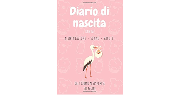 Diario Di Nascita Bimba Diario Neonato Da Compilare Diario Bebe Femmina Una Pagina Completa Da Compilare Al Giorno Per Monitorare I Primi Mesi Bimba Regalo Per Neomamma Italian