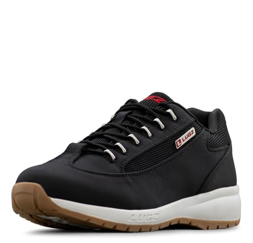 Lugz Men's Express Fashion Sneaker, Black/White/Gum Ballistic Nylon, 6.5 M