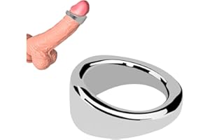 Stainless Steel Male Cock Ring Glans Ring Metal Penis Ring Delayed Ejaculation Increase Stimulation Sex Toys for Men (0.94 in