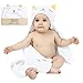 Healthy-Home Hooded Baby Bath Towel. Large 33x34 Inches,100% Natural Cotton, Extra Soft and Absorbent for Boy, Girl, Newborn, Infant or Toddler.Perfect for Baby Shower Gift.