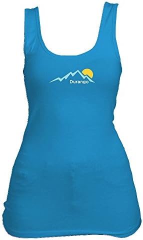 Durango, Colorado Mountain Sunset - Women's Tank Top (2X-Large, Turquoise)