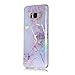 Wwwe Jewby Galaxy S8 Case, Bling Diamond Hard Case for Samsung Galaxy S8 with a Screen Protector (Marble E)