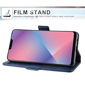 HAOYE Cover per Oppo A9 2020, Pelle Premium Doppia Chiusura Magnetica a Scatto con [Flip Stand/Card Slot] PU Cover Case… - immagine 4