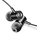 In ear Earbuds, Aothing Wired 3.5mm Jack Earphones Magnetic inline Volume Control with Mic Stereo Crisp Clear Sound for MP3 MP4 Music Earbuds (Black)